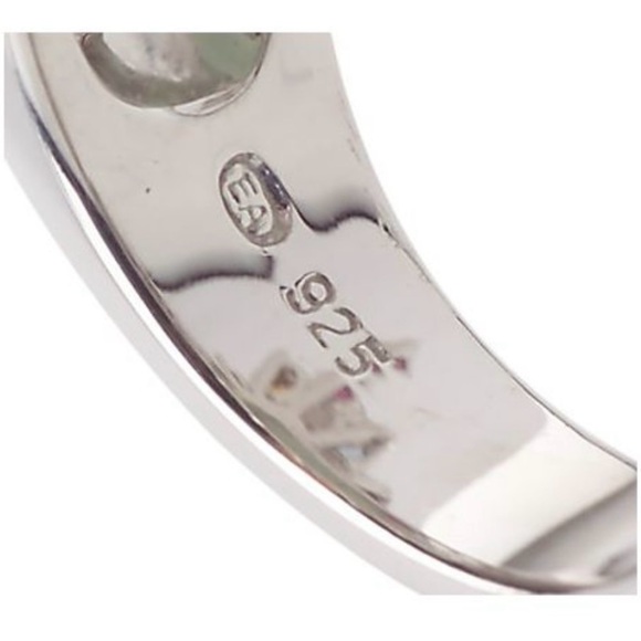 Ross Simons sterling Jade and multi gemstone ring - Picture 9 of 10